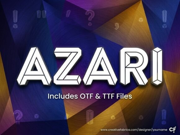 Azari: The Bold Display Typeface for Unforgettable Branding