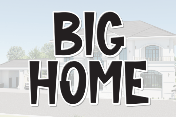 Big Home: The Handwritten Display Font with Heart