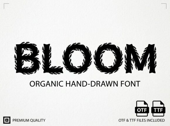 Bloom Font: The Avant-Garde Display Typeface for Bold Creators