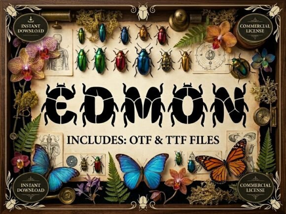 Edmon: The All-Caps Display Font for Unforgettable Impact