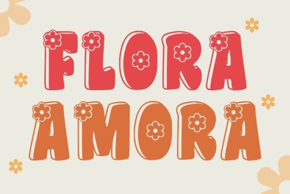 Flora Amora: A Playful Font with a Vintage Floral Heart