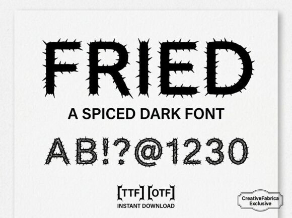 Fried: A Display Typeface That Demands Your Audience's Attention