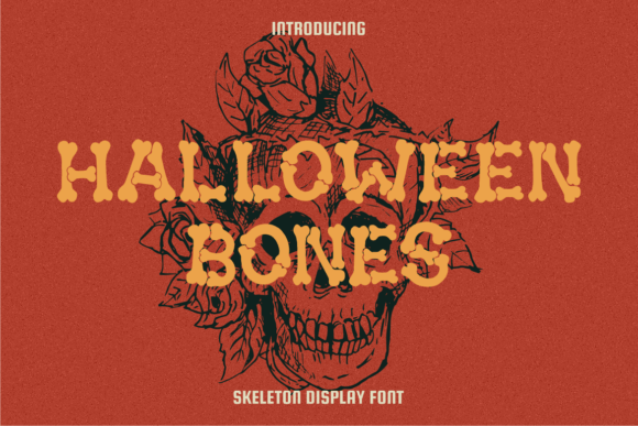 Halloween Bones: A Skeleton Display Font for Spooky Designs