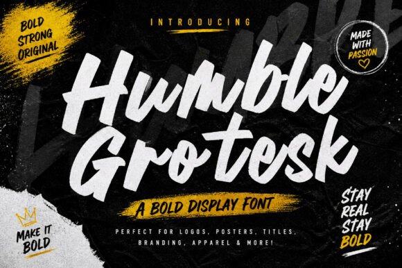 Humble Grotesk: Where Bold Strokes Meet Modern Branding