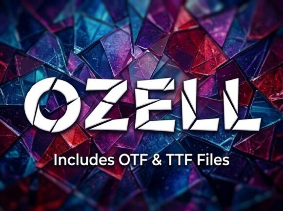 Ozell: The Shattered Display Font for Unforgettable Impact