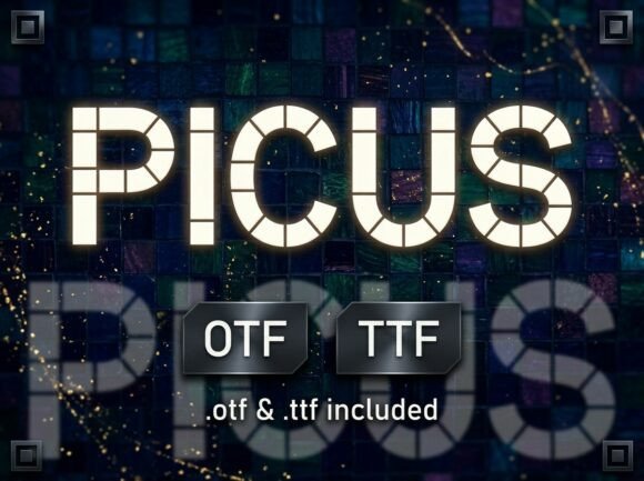 Picus: The Bold Display Typeface for Fearless Branding