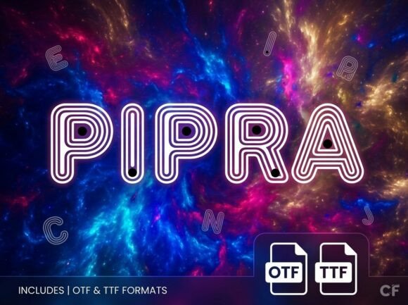 Pipra: The Decorative Display Font That Commands Attention
