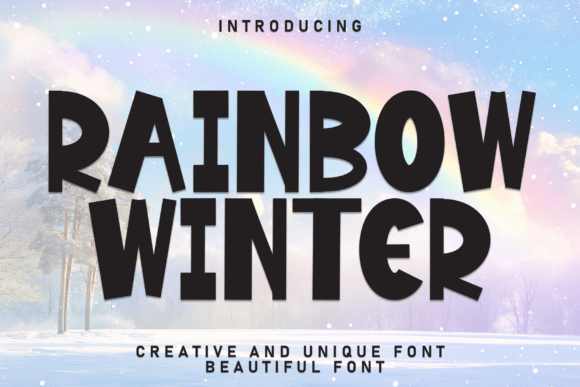 Rainbow Winter: A Font That Feels Like a Warm Hug