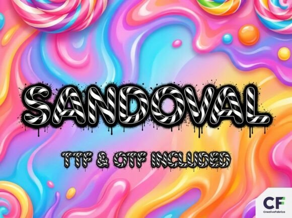 Sandoval: Where Street Art Meets Candy-Coated Typography